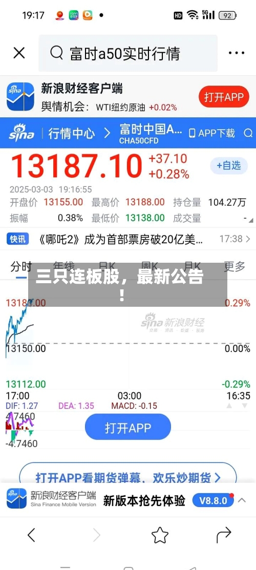 三只连板股，最新公告！-第1张图片