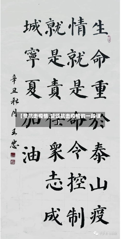 【赞抗击疫情,赞颂抗击疫情的一段话】-第1张图片