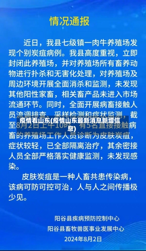 疫情看山东(疫情山东最新消息新增信息)-第1张图片