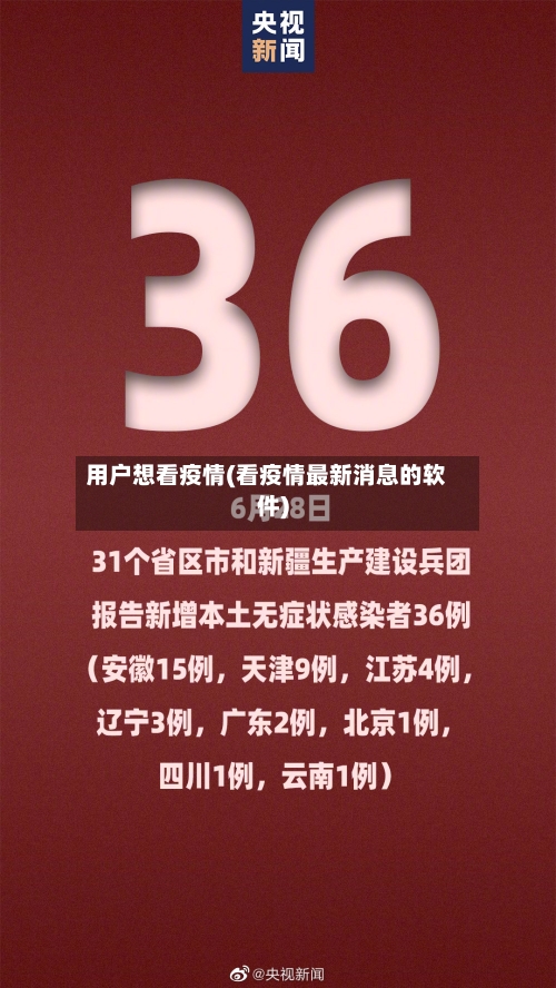 用户想看疫情(看疫情最新消息的软件)-第1张图片