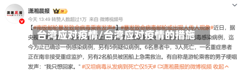 台湾应对疫情/台湾应对疫情的措施-第3张图片